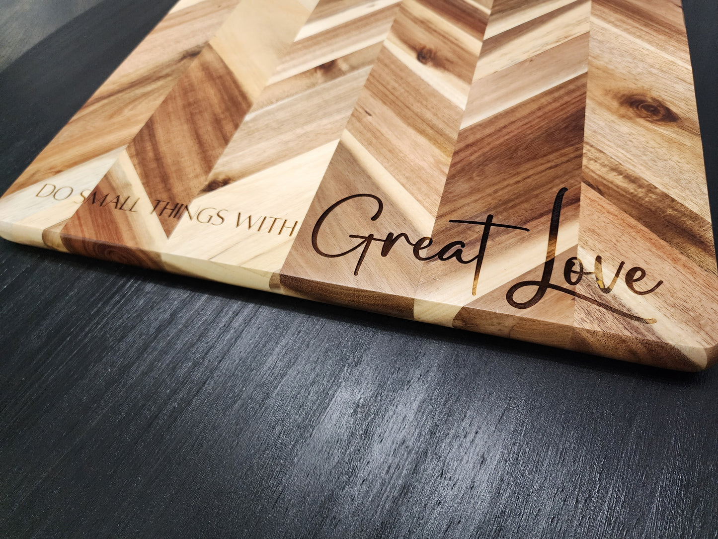 Herringbone Acacia Serving Board