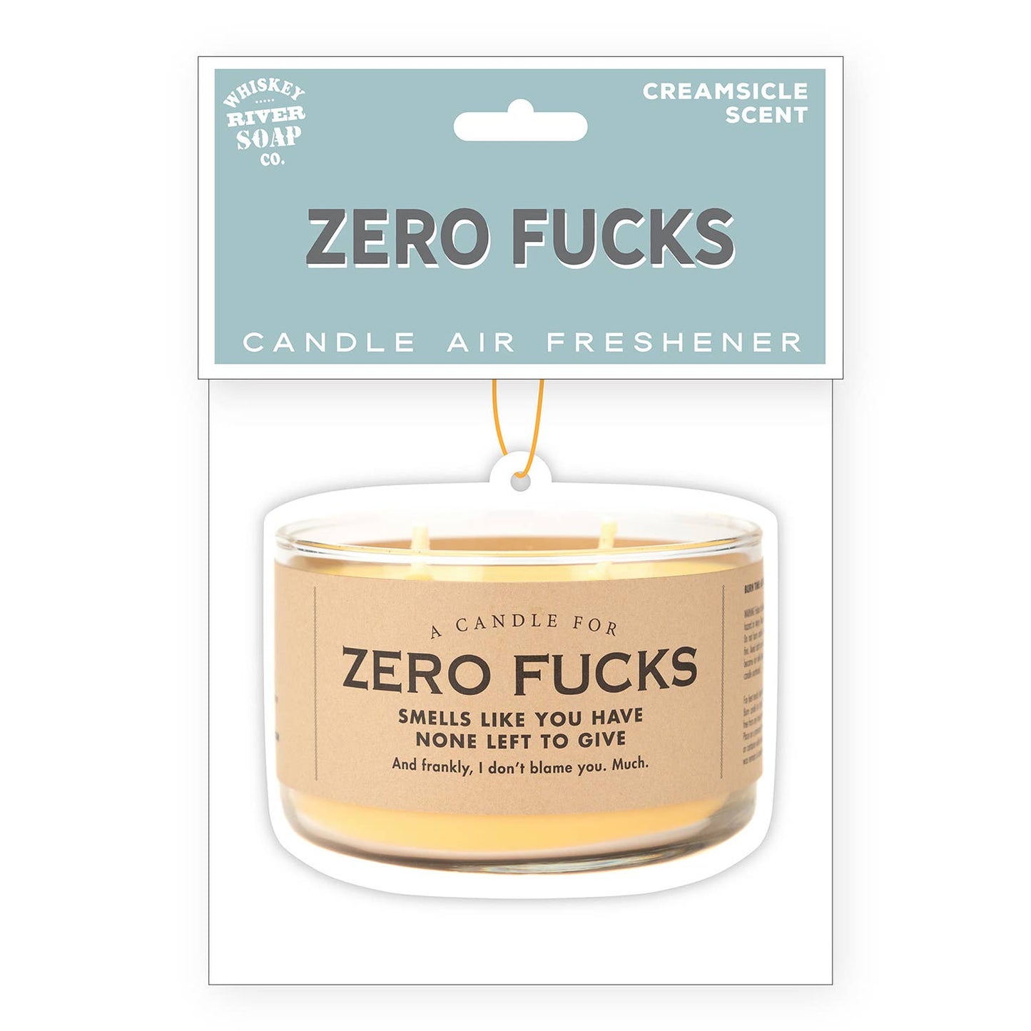 Air Freshener - Zero F*cks | Funny Room or Car Decor