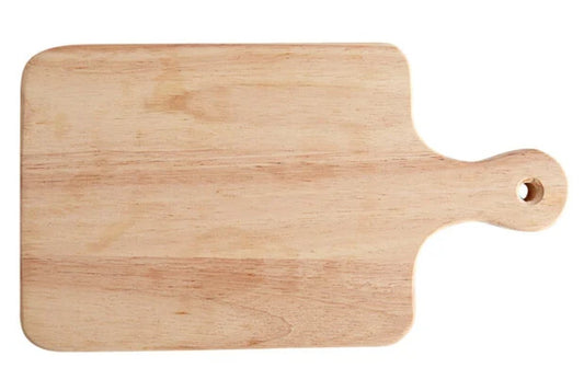 Rubberwood Serving Board | 9.5in x 7.5in | Customizable