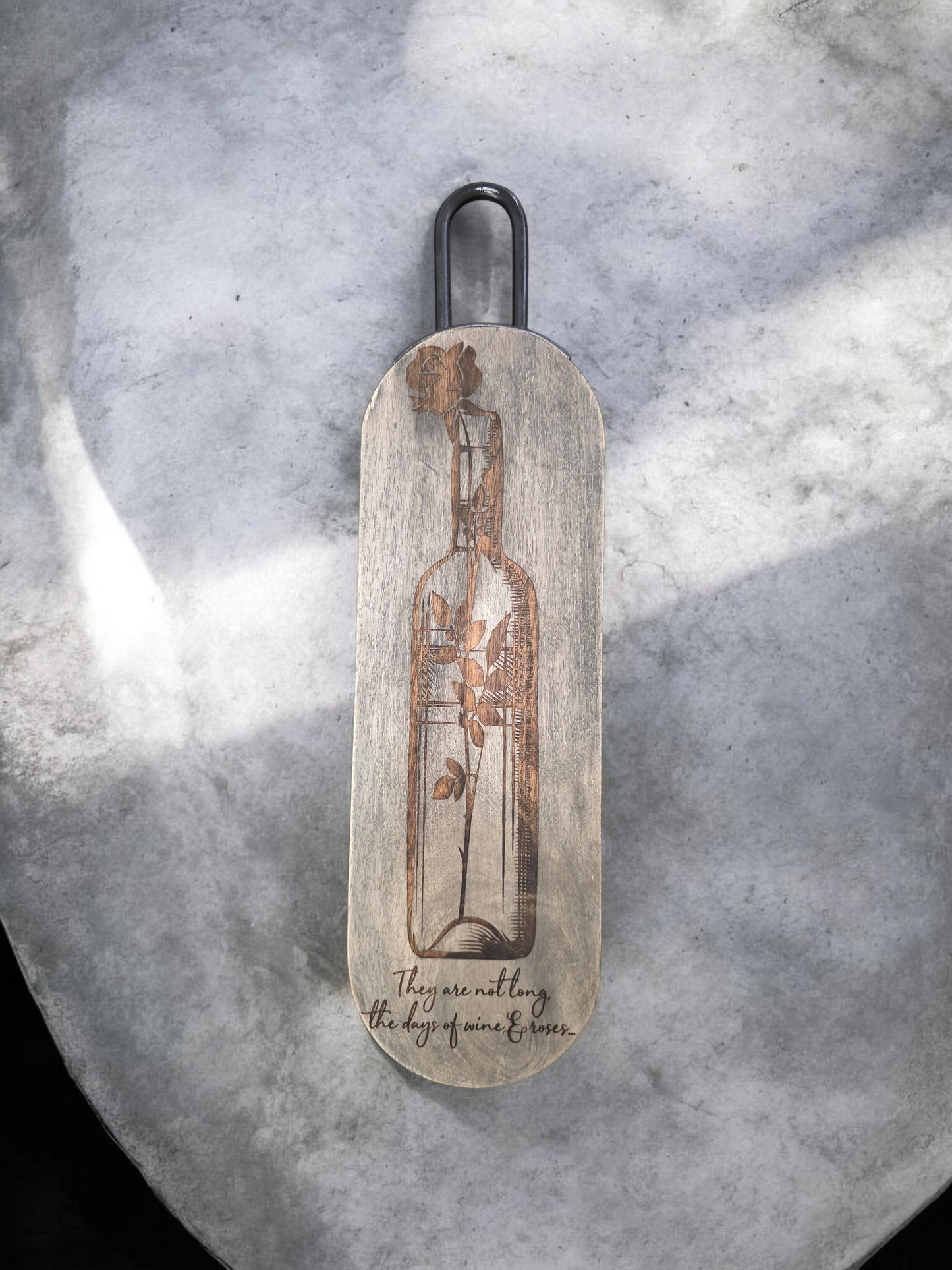 Gray Serving Board - Wine and Roses |Distressed Hostess Decor