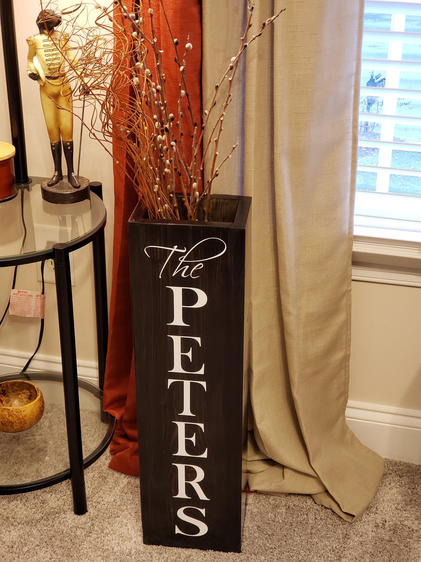 Wooden Floor Vase