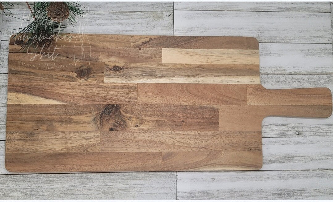 Rustic Patterned Bread Board, Cheese Platter, Customizable Charcuterie Serving Board