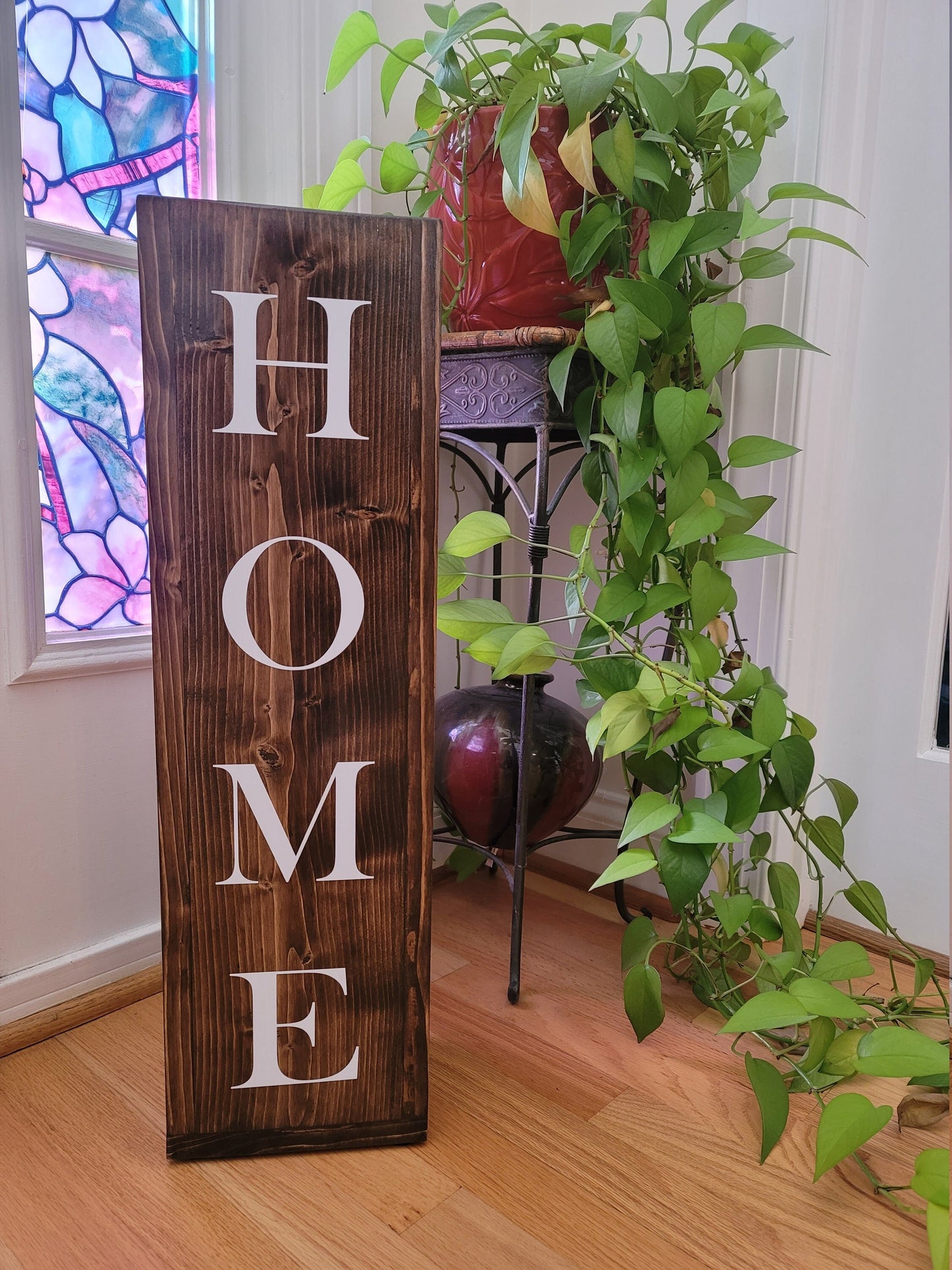 Wooden Floor Vase