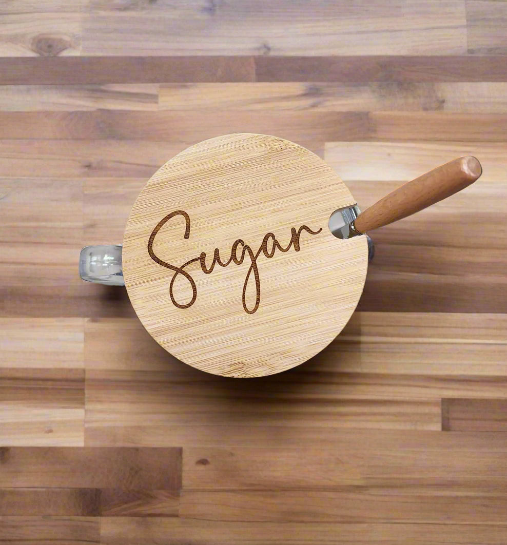 Glass Sugar | Condiment Bowl