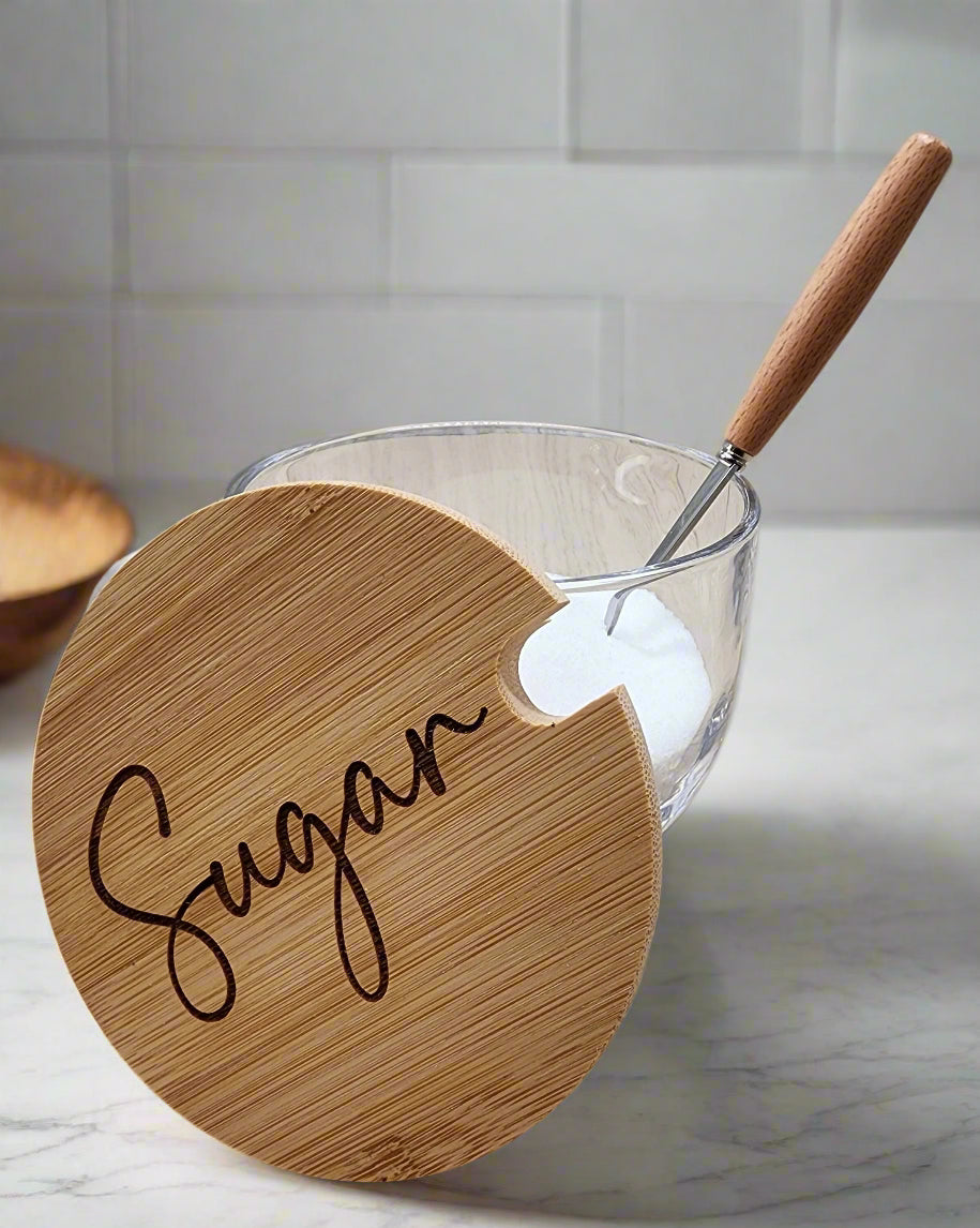 Glass Sugar | Condiment Bowl