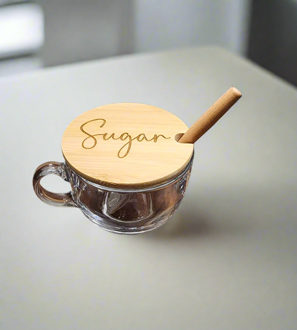 Glass Sugar | Condiment Bowl