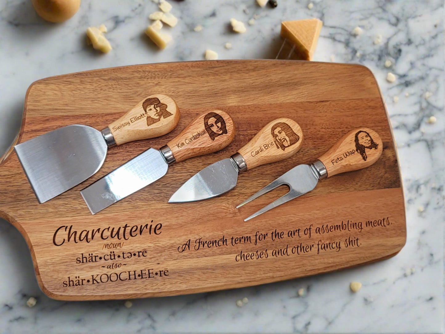 Funny Cheese Knives for Charcuterie Board