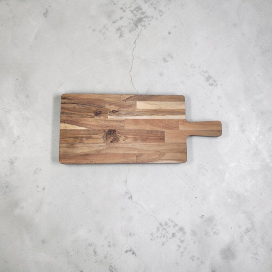 Acacia Serving Board - Rustic Patterned Bread Board | 19.5 x 8 | Customizable