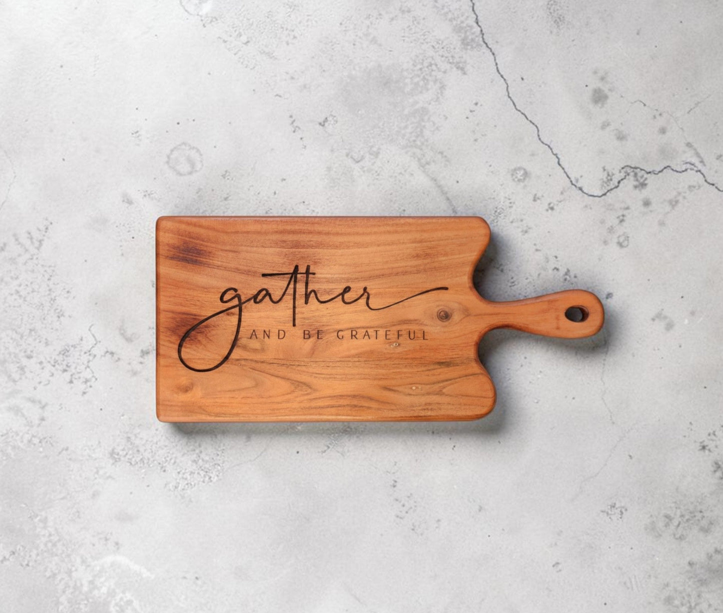 Acacia Wood Serving Board Oversized – Gather and Be Grateful | Large Charcuterie Board