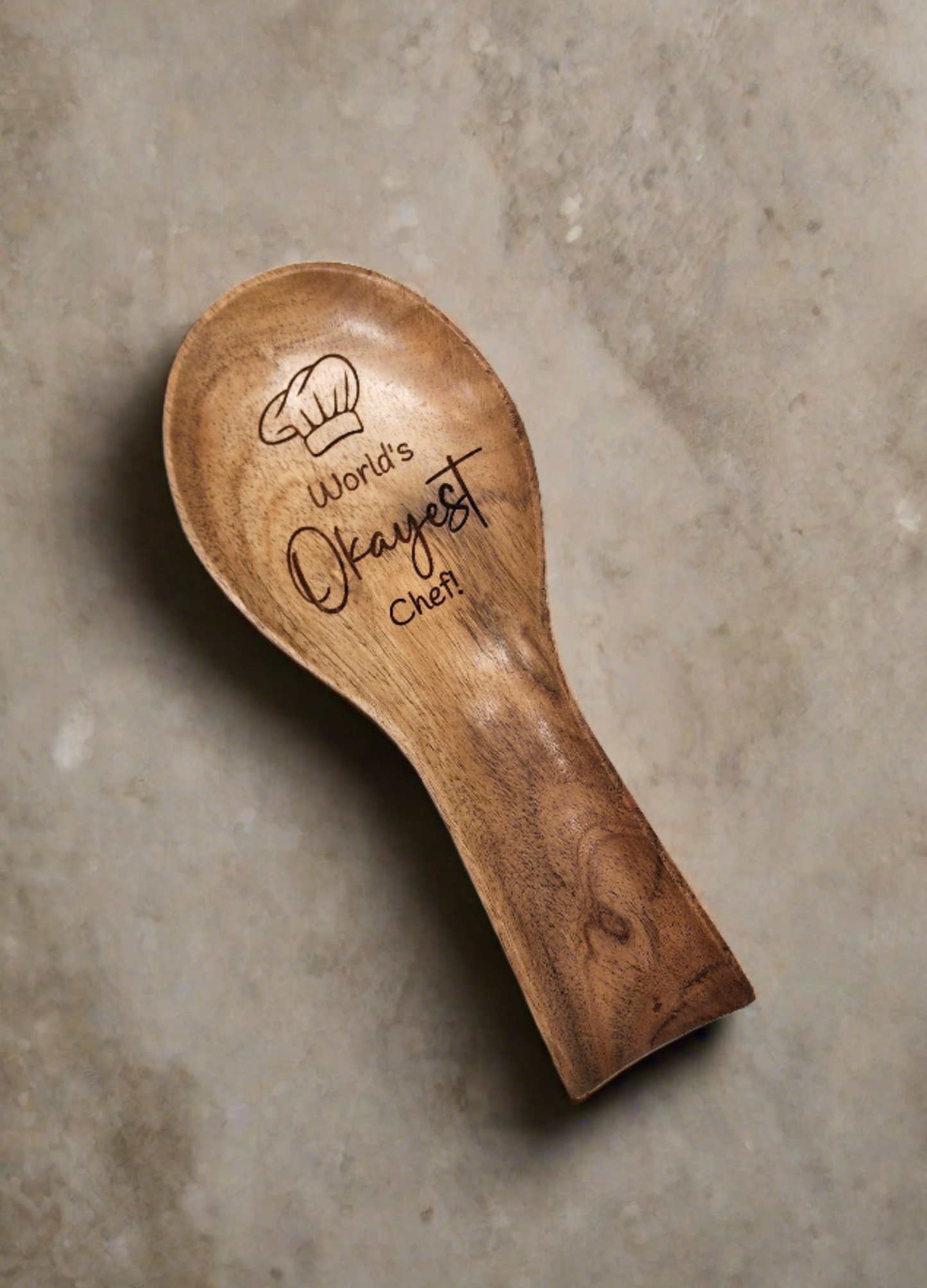 World's Okayest Chef Acacia Spoon Rest