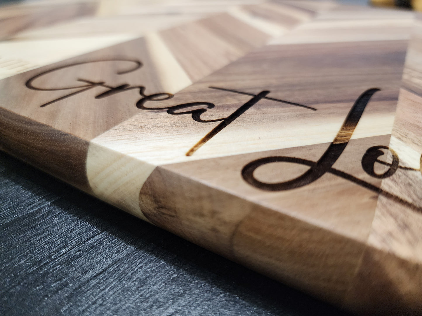 Herringbone Acacia Serving Board