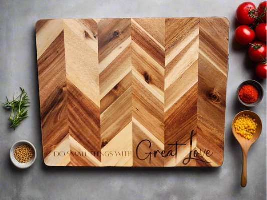 Herringbone Acacia Serving Board