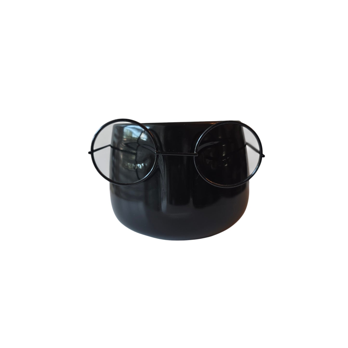 Nerdy Planter – Quirky Ceramic Plant Pot with Built-In Glasses | Funny Plant Decor
