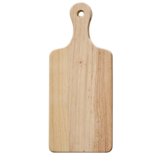 Rubberwood Serving Board | 9.5in x 5.5in | Customizable