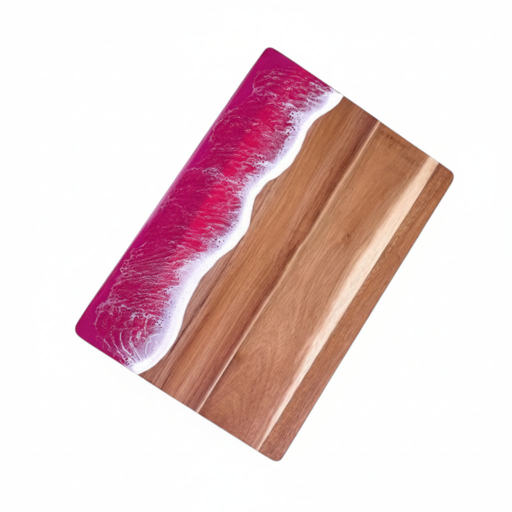 Acacia & Beach Pink Resin Serving Board | Customizable