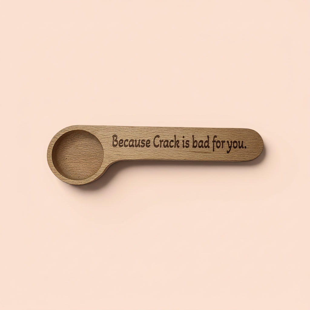 Beechwood Coffee Scoop & Clip – Personalized Coffee Bar Accessory | Coffee Lover Gift |  Coffee Bar Decor