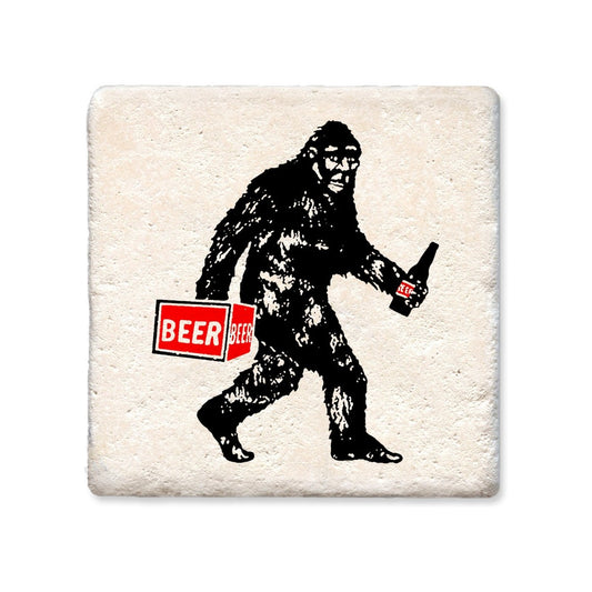 Ceramic Coaster - Bigfoot | Funny Table Decor