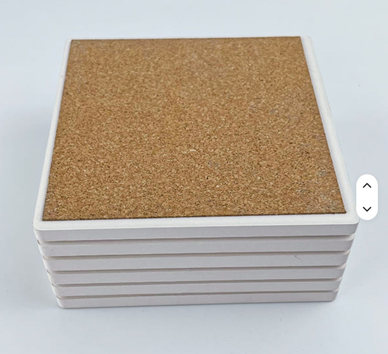 Ceramic Coaster - White | Customizable