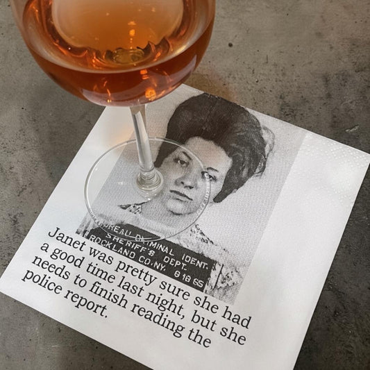 Cocktail Napkins - Janet Was Pretty Sure She Had a Good Time| Funny Party Decor