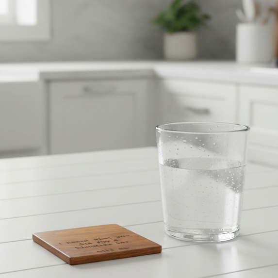 Wood Coaster - I Heard What You Did For A Klondike Bar. Call Me | Funny Table Decor - Acacia