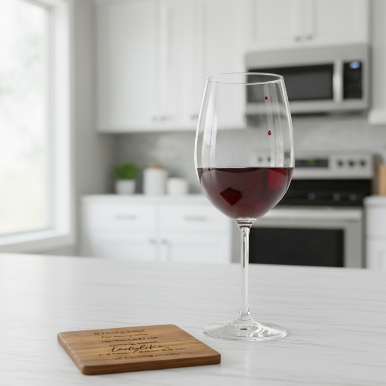 Wood Coaster - If I Had a Dollar For Every Time Someone Told Me Cussing Wasn't Ladylike | Funny Table Decor - Acacia