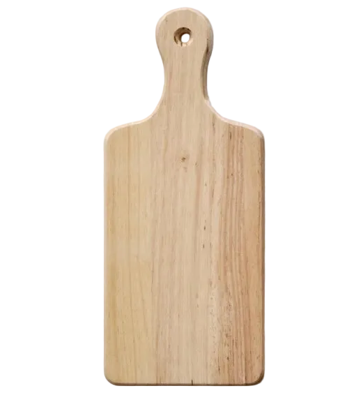 Rubberwood Serving Board | 9.5in x 5.5in | Customizable
