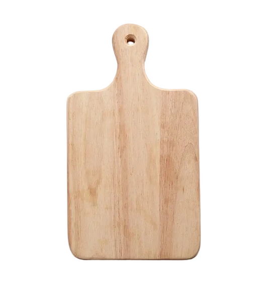 Rubberwood Serving Board  | 9.5in x 7.5in | Customizable