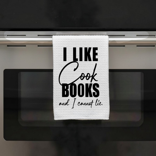 Kitchen Dish Towel – I Like Cookbooks And I Cannot Lie | Funny Kitchen Decor