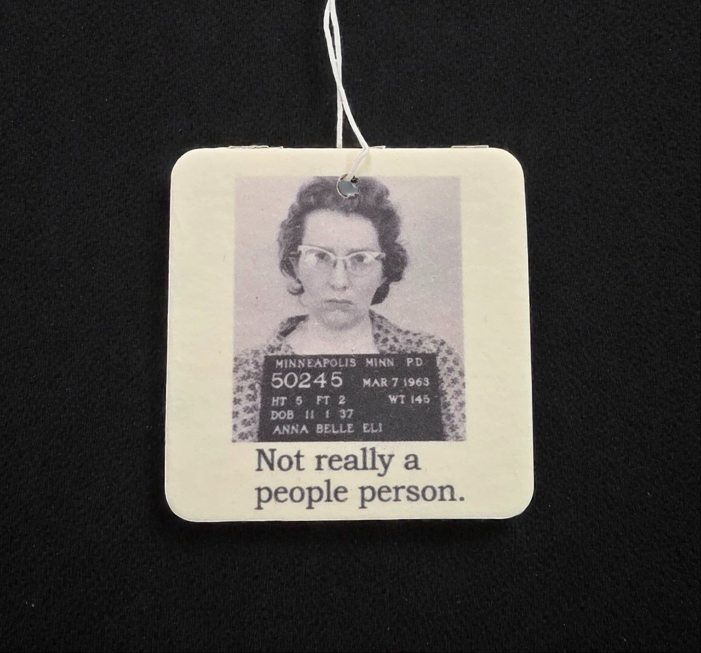 Air Freshener - Not Really a People Person | Funny Room or Car Decor