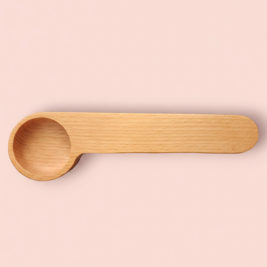 Beechwood Coffee Scoop & Clip – Personalized Coffee Bar Accessory | Coffee Lover Gift |  Coffee Bar Decor