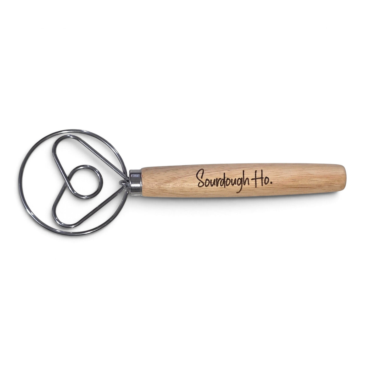 Danish Dough Whisk – Personalized Wooden Handle Bread Baking Tool