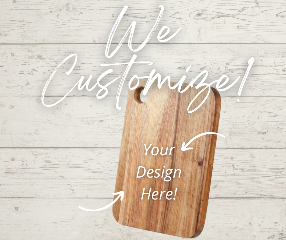 Acacia Serving Board  | 8.5in x 6in | Customizable