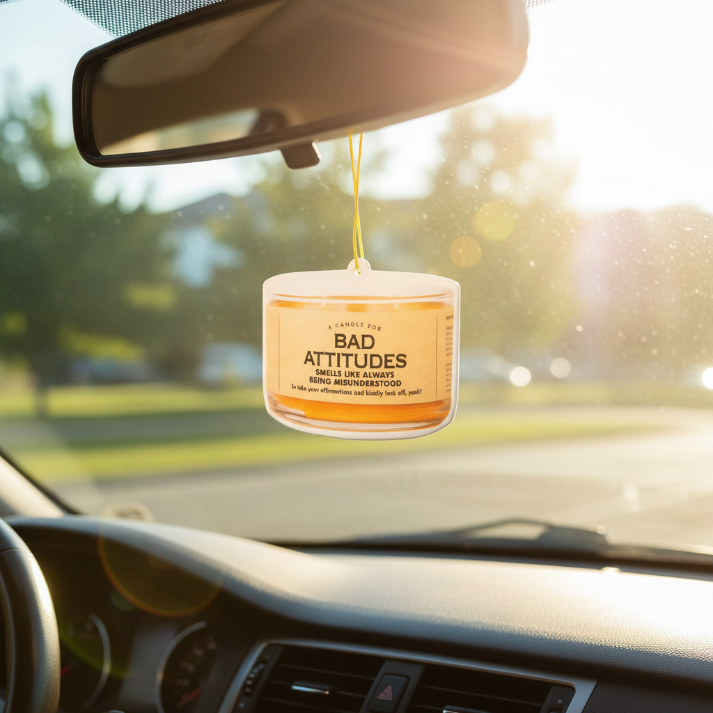 Air Freshener - Bad Attitudes | Funny Room or Car Decor