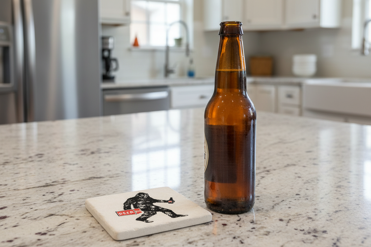 Ceramic Coaster - Bigfoot | Funny Table Decor