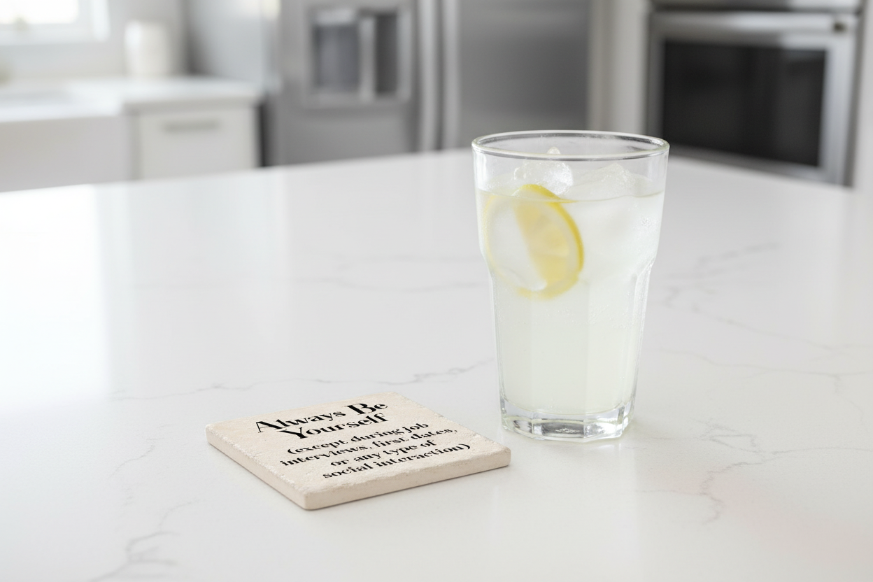 Ceramic Coaster - Always Be Yourself | Funny Table Decor