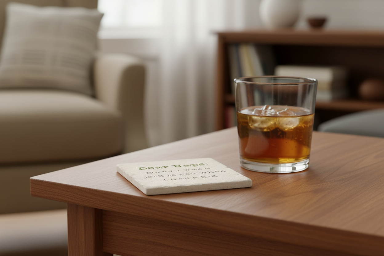 Ceramic Coaster - Dear Naps | Funny Table Decor