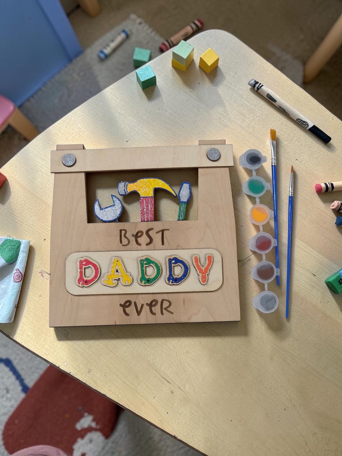 Best Daddy Ever DIY Toolbox Paint Kit
