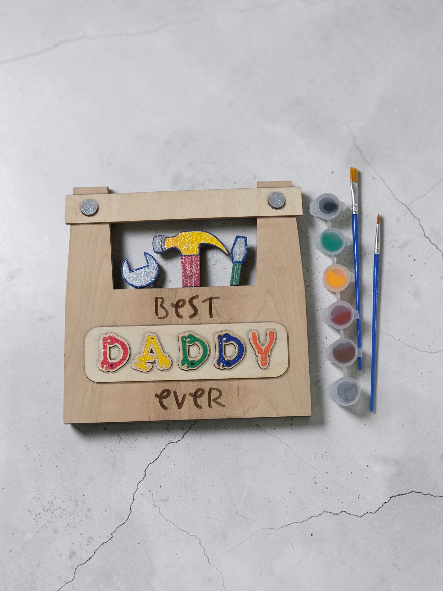 Best Daddy Ever DIY Toolbox Paint Kit