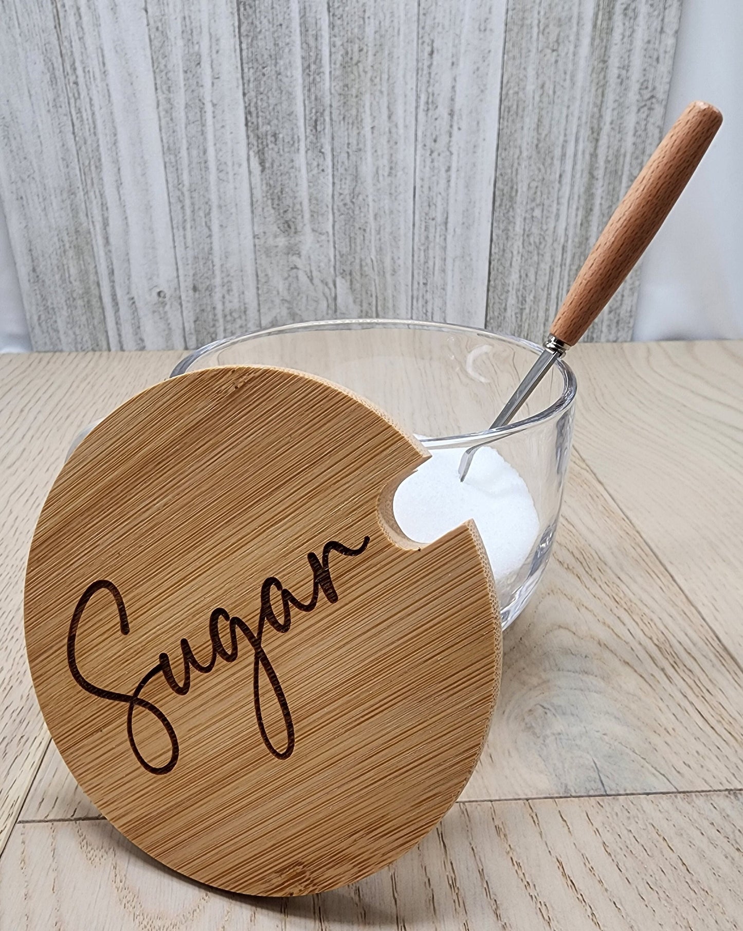 Glass Sugar | Condiment Bowl